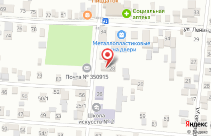 Спортивный клуб Елизаветинский в Прикубанском районе на карте