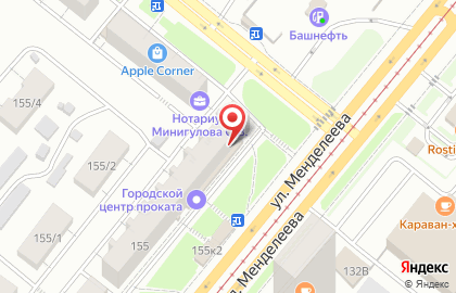 Аптека Домашний доктор на улице Менделеева на карте