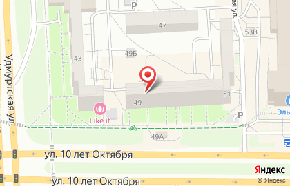 Банкомат Западно-Уральский банк на улице 10 лет Октября, 49 на карте