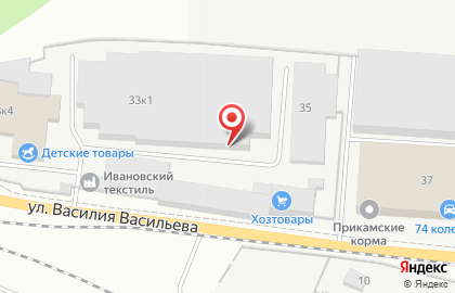 Торговая фирма на улице Василия Васильева на карте