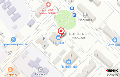 Магазин в Астрахани на карте