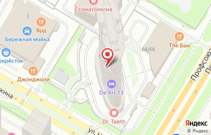 Сеть отелей на час Д-Арт 13 в Москве на карте
