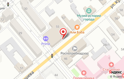 Супермаркет Метрополис на улице Куйбышева на карте