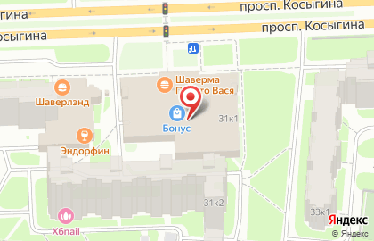 Магазин табачных изделий и аксессуаров Табакон на проспекте Косыгина, 31к1 на карте