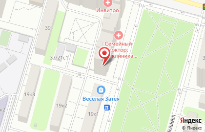 Поликлиника Семейный доктор на улице Маршала Тухачевского на карте