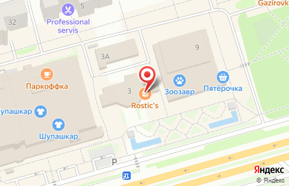 Ресторан быстрого питания KFC на проспекте Тракторостроителей на карте