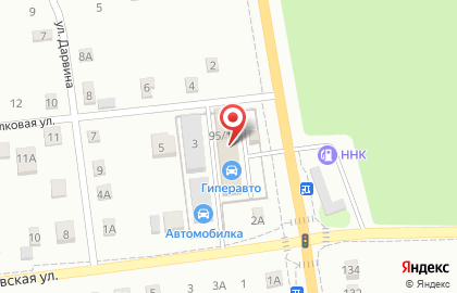 Сеть автомобильных магазинов Гиперавто в Железнодорожном районе на карте