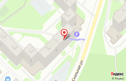 Магазин кондитерских изделий Шоколадный мир на Скальной улице на карте