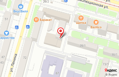 Банкомат ИнвестКапиталБанк на Революционной улице, 26 на карте