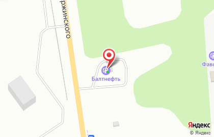 АЗС Балтнефть на улице Дзержинского на карте