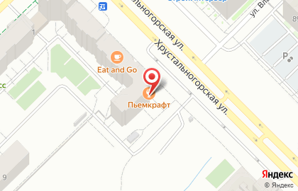 Нанобар #пьемкрафт на Хрустальногорской улице на карте