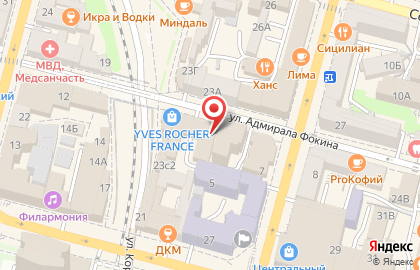 КБ Саммит банк на улице Адмирала Фокина на карте