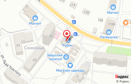Хозяйственный магазин на ул. Советской д. 91 на карте