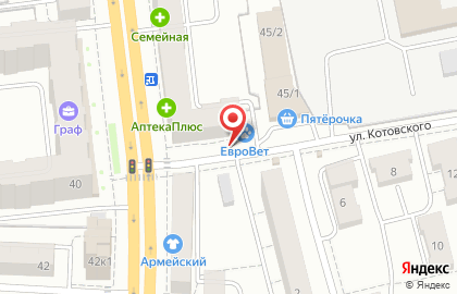 Многопрофильный клинико-диагностический ветеринарный центр ЕВРОВЕТ на проспекте Карла Маркса на карте