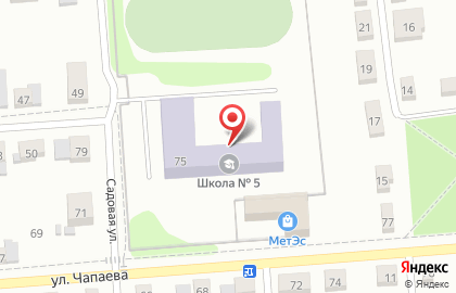 Калинка, Магазин на улице Чапаева на карте