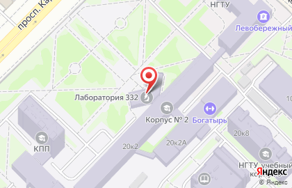 Новосибирский государственный технический университет на улице Карла Маркса на карте