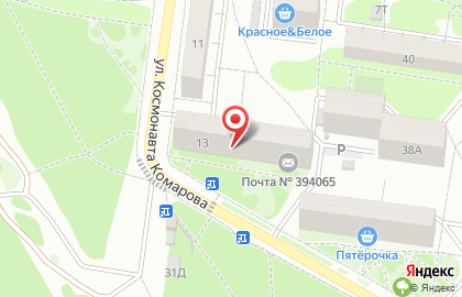 Спортивная школа олимпийского резерва №18 на улице Космонавта Комарова на карте