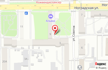 Магазин разливных напитков Пена на Ноградской улице на карте