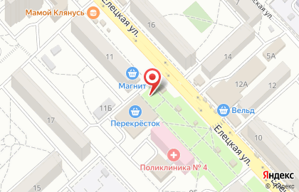 Магазин Волгоградский Мясокомбинат на Елецкой улице, 11а на карте