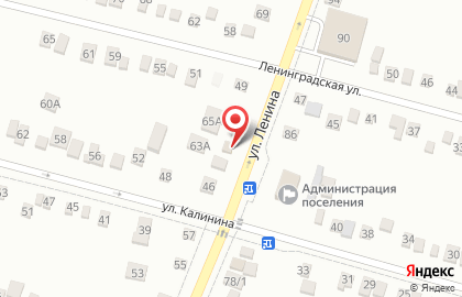 Продуктовый магазин Марина на улице Ленина на карте