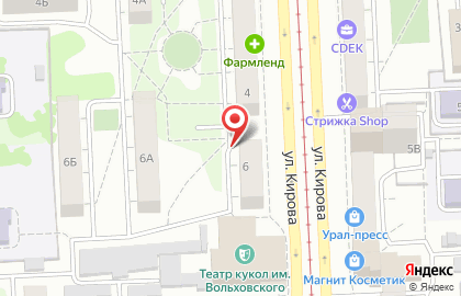 Железная мебель на улице Кирова на карте