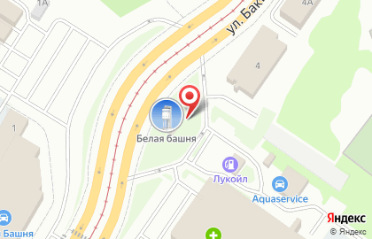 Белая башня в Екатеринбурге на карте
