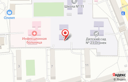 Детский сад №30 на улице Менделеева на карте