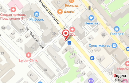 Петрокоммерц на улице Лейтенанта Шмидта на карте