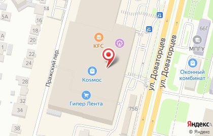 Ресторан быстрого питания Subway на улице Доваторцев на карте