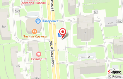 Киоск по продаже фруктов и овощей в Колпинском районе на карте