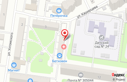 Зооцентр Бетховен на Союзной улице, 10а на карте