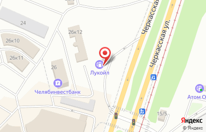 Лукойл-ликард на Черкасской улице на карте