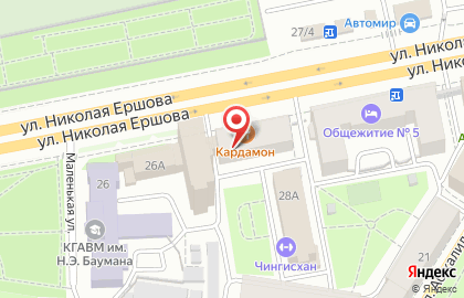 Интим-магазин Эролайф на улице Николая Ершова на карте