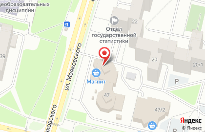 Магнит на улице Мира на карте