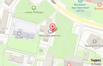 Московское областное бюро технической инвентаризации на улице Победы на карте