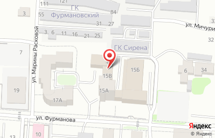 Клининговая компания Чистан на улице Фурманова на карте