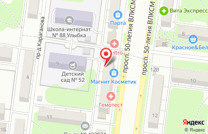 Торгово-монтажная компания Евро+ на проспекте 50-летия ВЛКСМ на карте