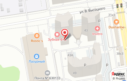 ООО РОСБИЗНЕС на улице Высоцкого на карте