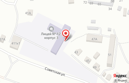 Лицей №12 в Кургане на карте