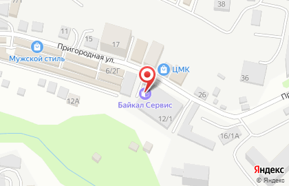Транспортная компания Байкал Сервис на Пригородной улице на карте