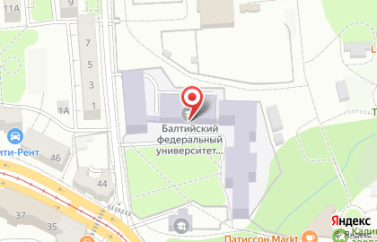Балтийский Федеральный Университет им. И. Канта в Калининграде на карте
