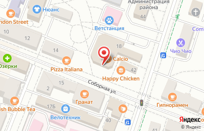 Семейный ресторан La pizzeria в Гатчине на карте