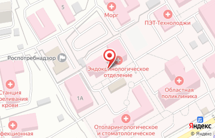 Тамбовская областная клиническая больница на Московской улице на карте