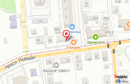 Центр Управление судебного департамента в Калининградской области на карте