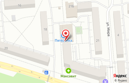 Супермаркет Пятёрочка на улице Терешковой на карте