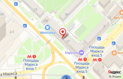 Ломбард-арена на площади Карла Маркса на карте