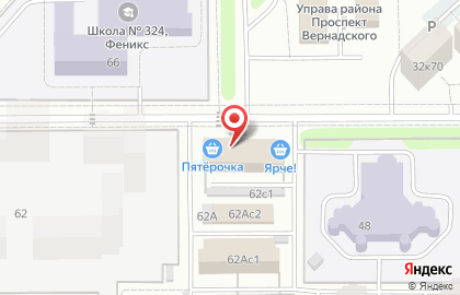 Супермаркет Пятёрочка в Москве на карте