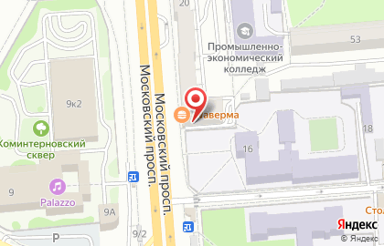 Магазин Пышка в Коминтерновском районе на карте
