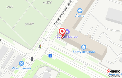 Федеральная сеть ресторанов японской и паназиатской кухни Mybox на Бестужевской улице на карте