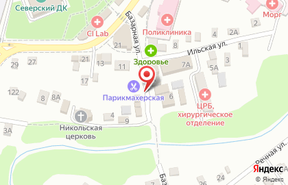 Краснодарский медико-биологический центр на Базарной улице на карте